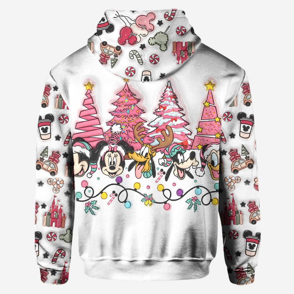 Personalized Christmas Mouse Hoodie and Leggings Gift for Kids
