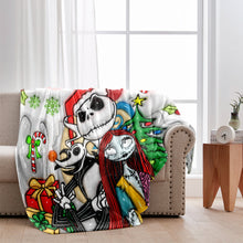 Load image into Gallery viewer, Personalized Nightmare Before Christmas Blanket Custom Name Gift
