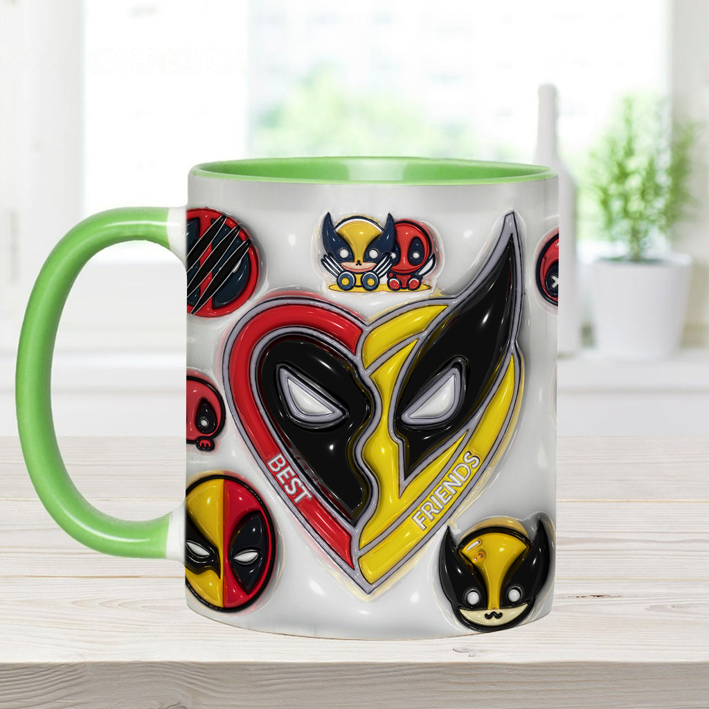 Personalized Accent Mug for Best Friends Custom Names Gift