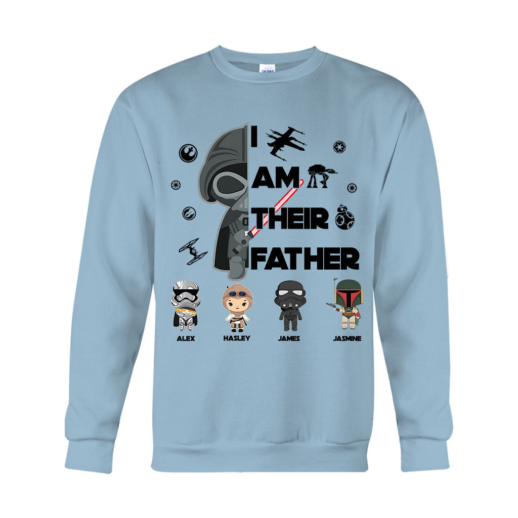 Personalized Star Wars T-Shirt & Hoodie Gift for Dad | Custom Names