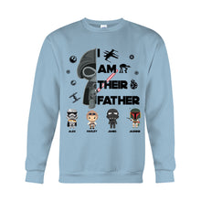 Load image into Gallery viewer, Personalized Star Wars T-Shirt &amp; Hoodie Gift for Dad | Custom Names
