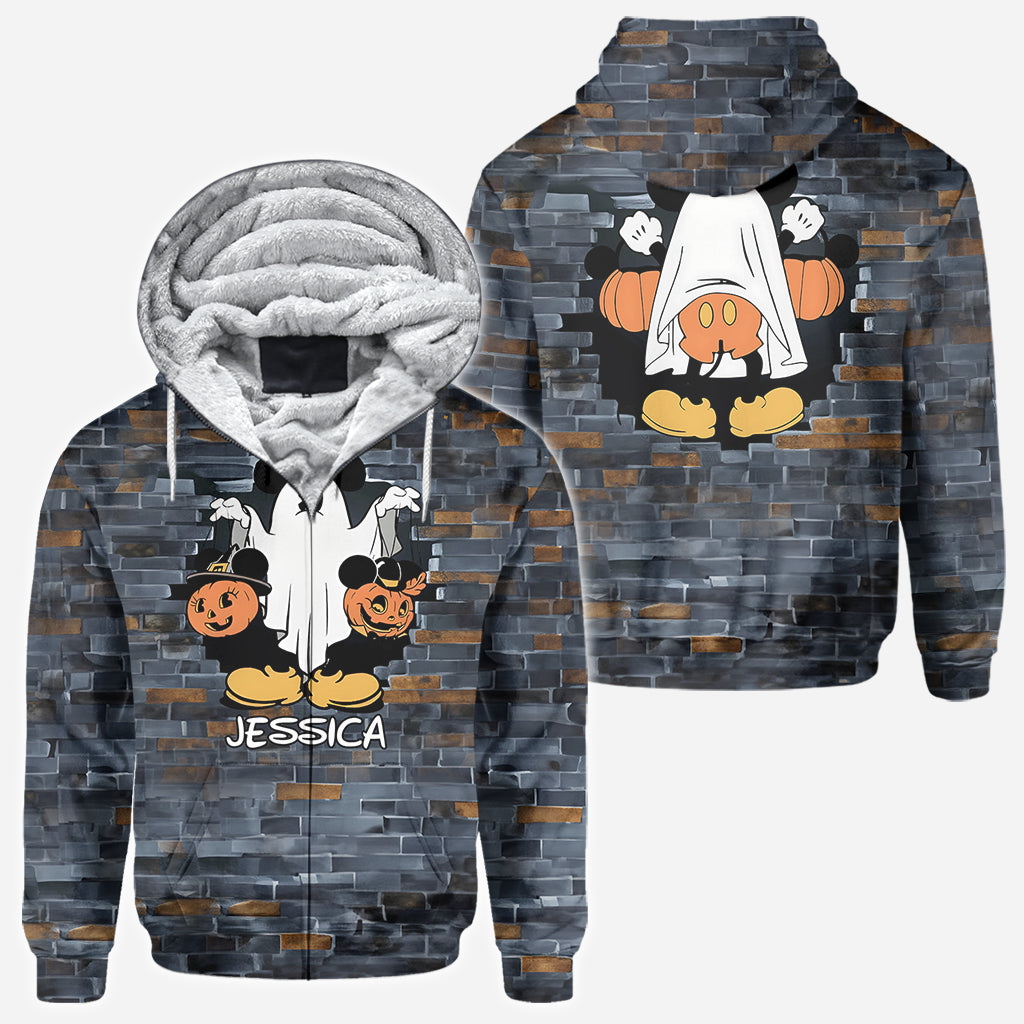 Funny Personalized Ghost Mouse All Over Shirt for Kids & Adults