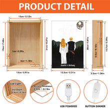 Load image into Gallery viewer, Personalized The Force Picture Frame Light Box Custom Names Gift for Couples
