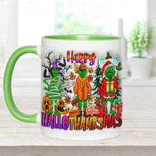 Load image into Gallery viewer, Personalized Grinch Accent Mug Custom Name Holiday Gift
