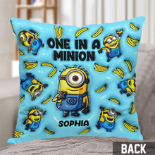 Load image into Gallery viewer, Personalized Minion Throw Pillow Custom Name Gift

