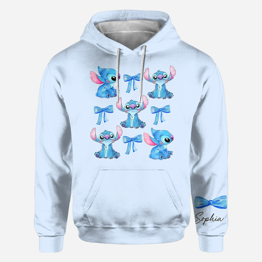 Personalized Stitch All Over Shirt Cute Gift for Kids