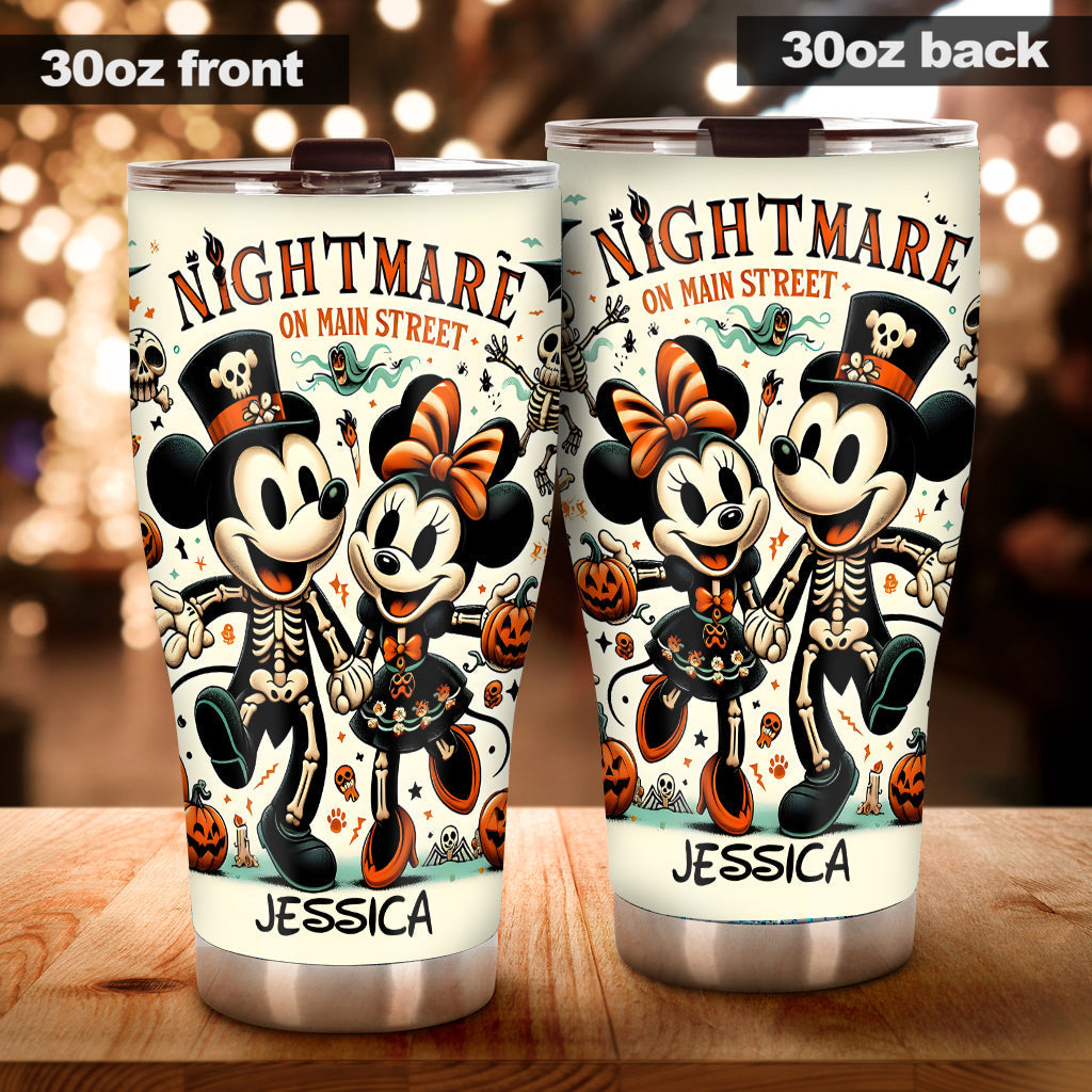 Personalized Nightmare On Main Street Tumbler Custom Name Gift