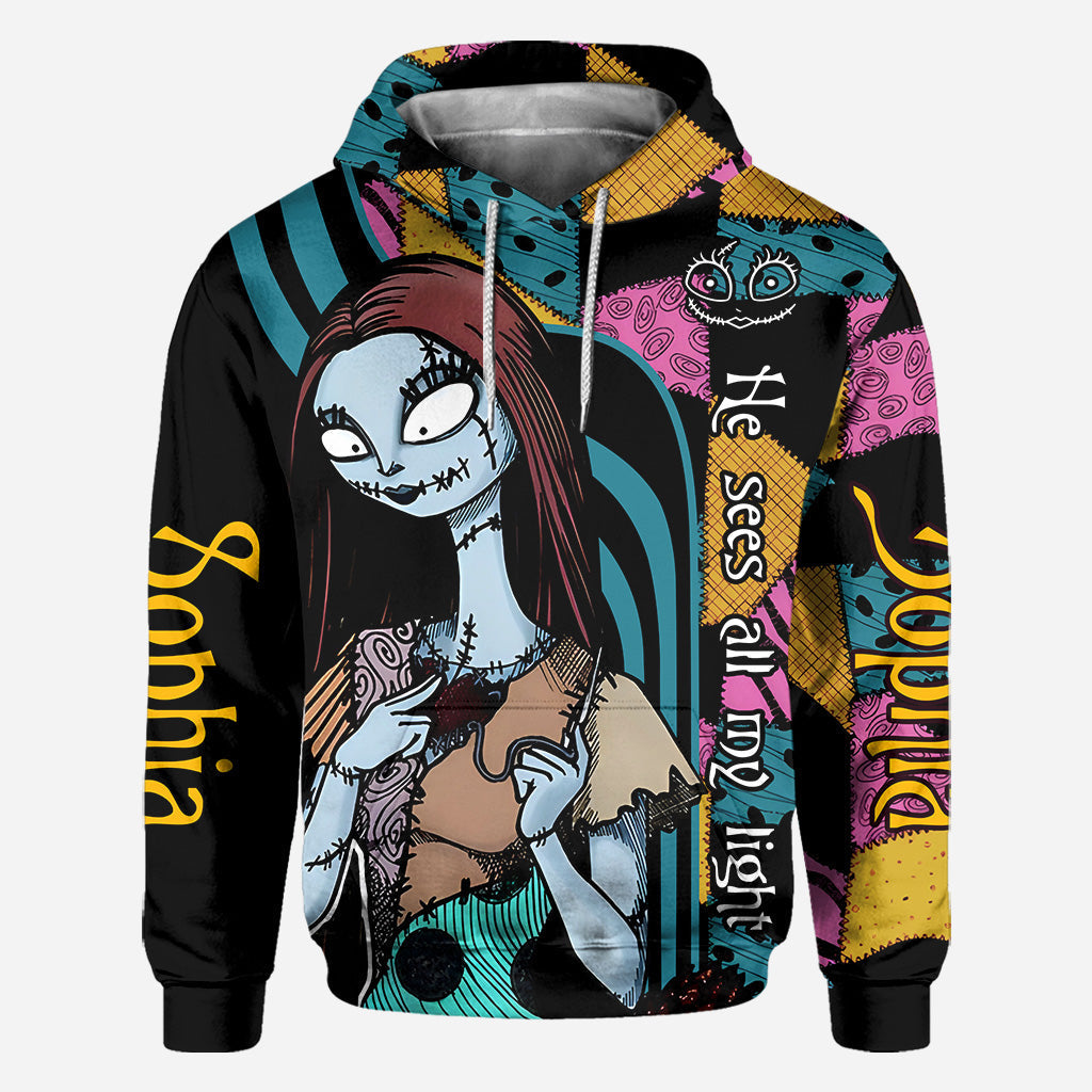 Personalized Nightmare Before Christmas All Over Shirt Custom Name Gift