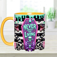 Load image into Gallery viewer, Personalized Accent Mug Never Trust The Living Gift for Couple
