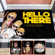 Load image into Gallery viewer, Personalized Family Doormat Custom Name Hello There Gift
