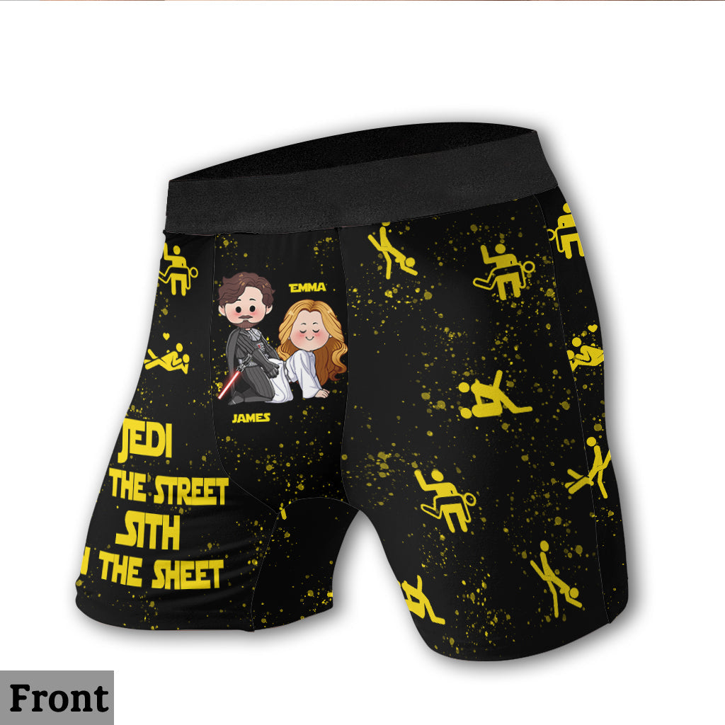 Personalized Jedi Sith Men's Boxer Briefs Custom Name Gift