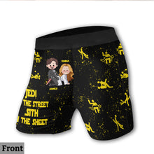 Load image into Gallery viewer, Personalized Jedi Sith Men's Boxer Briefs Custom Name Gift

