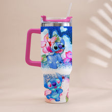 Load image into Gallery viewer, Personalized Tropical Vibe Tumbler With Handle Custom Name Gift
