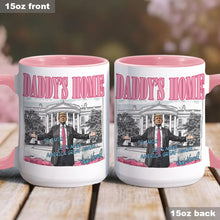 Load image into Gallery viewer, Personalized Two-Tone Accent Mug Custom Name Gift for Dad
