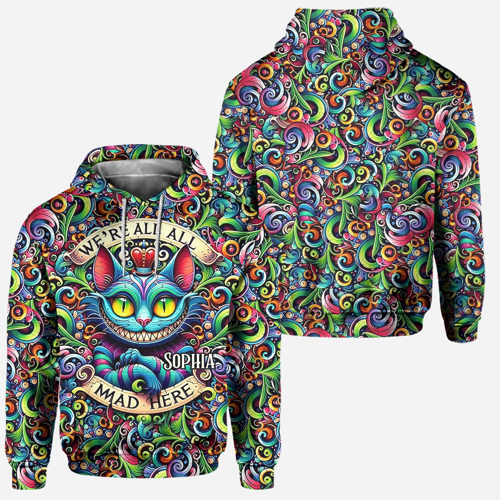 Personalized Cat Design Hoodie & Leggings Set for Women