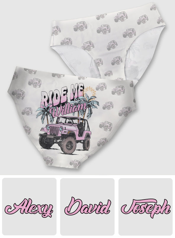 Personalized Women's Briefs with Ride Me Design for Her