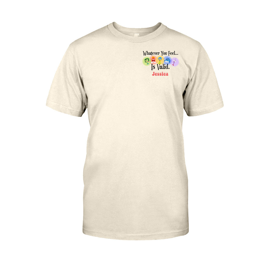 Personalized Inside Out T-shirt Custom Message Gift Idea