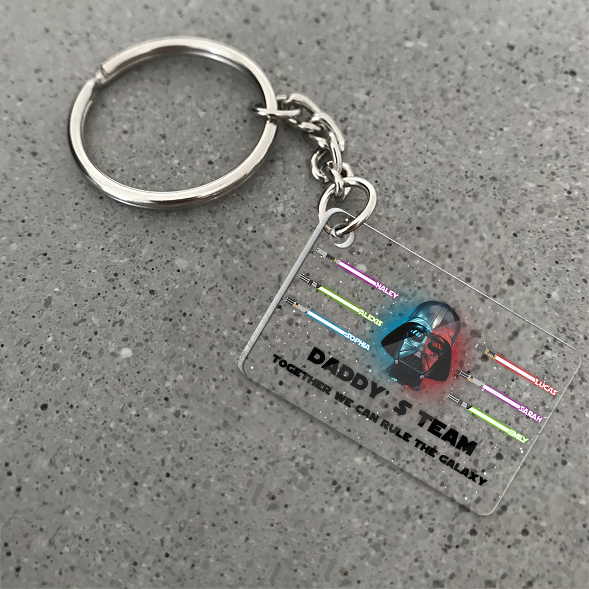 Personalized Star Wars Acrylic Keychain Gift for Dad