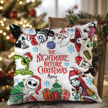 Load image into Gallery viewer, Personalized Nightmare Before Christmas Throw Pillow Gift

