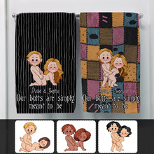 Load image into Gallery viewer, Personalized Couple Towel Our Butts Are Simply Meant to Be Gift for Valentine's Day
