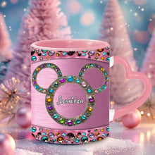 Load image into Gallery viewer, Personalized Heart Handle Mug Custom Name Gift for Mom
