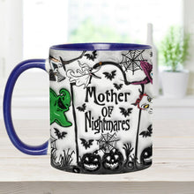 Load image into Gallery viewer, Personalized Nightmare Accent Mug with Custom Names for Mom
