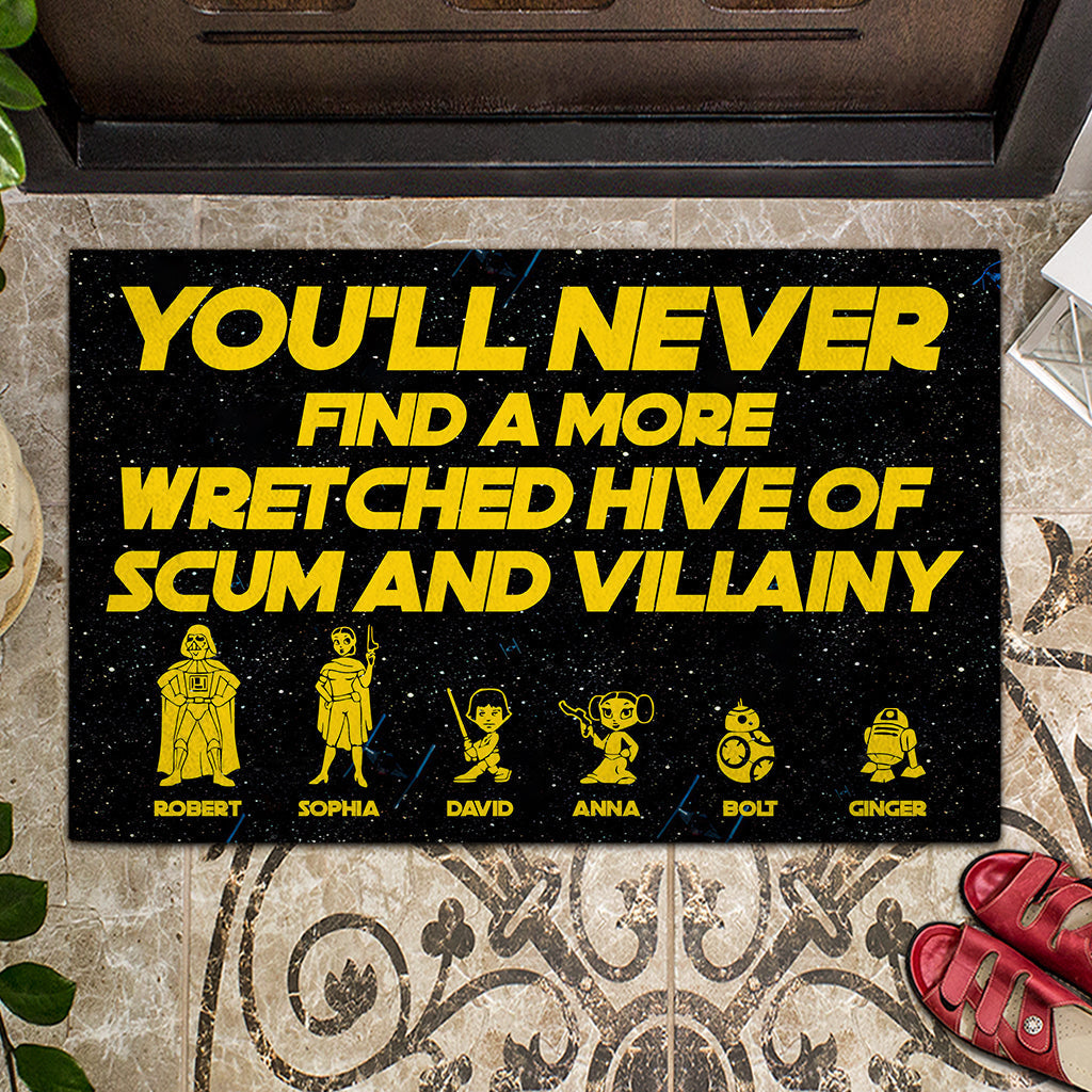 Personalized Wretched Hive Doormat Custom Name Gift