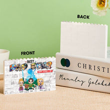Load image into Gallery viewer, Personalized Building Brick Block Best Dad Ever Gift for Father's Day
