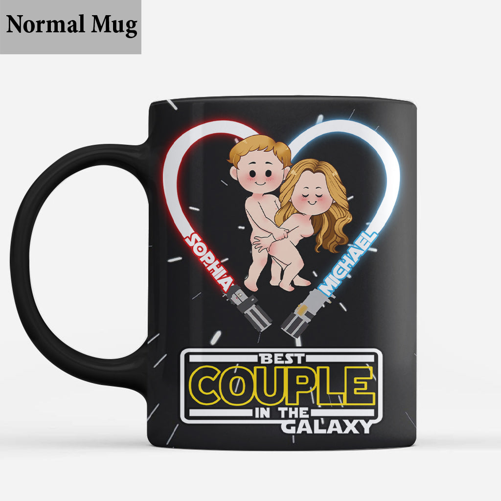 Personalized Couple Mug Custom Names Best Couple in the Galaxy Gift
