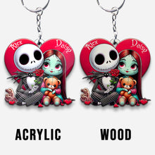 Load image into Gallery viewer, Personalized Nightmare Keychain Custom Name Gift for Couple
