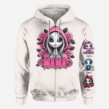 Load image into Gallery viewer, Personalized Mama of Nightmares All Over Shirt for Mom | Halloween Gift
