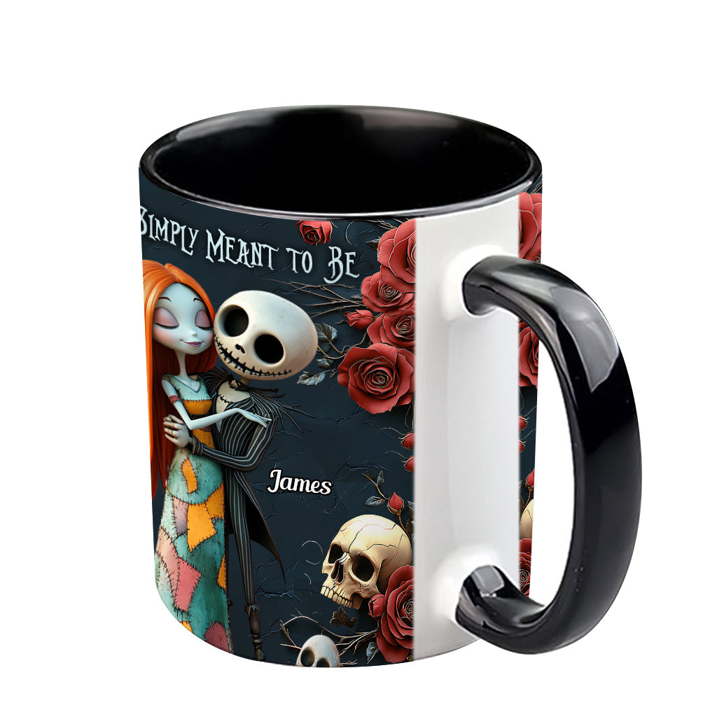 Personalized Nightmare Accent Mug Custom Name Gift for Couple