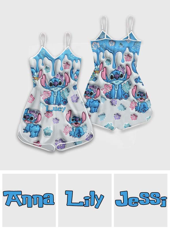 Personalized Ohana Romper with Custom Name for Kids
