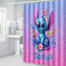 Load image into Gallery viewer, Personalized Ohana Bathroom Curtain &amp; Mats Set Unique Gift for Kids
