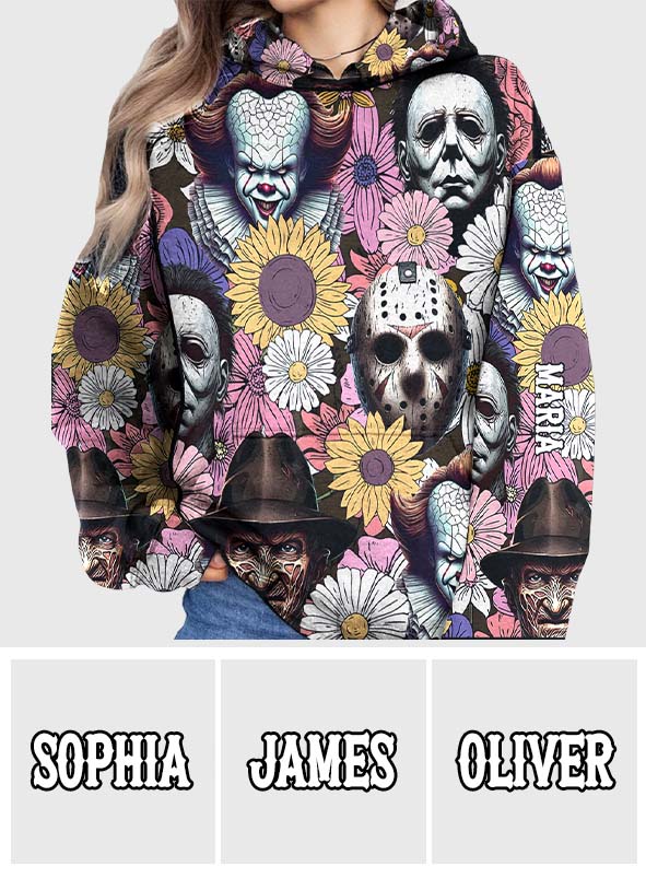 Personalized Horror Themed All Over Shirt Custom Design Gift