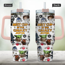Load image into Gallery viewer, Personalized Galaxy Tumbler with Handle Gift for Kids - Custom Name
