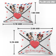 Load image into Gallery viewer, Personalized Love Letter Envelope Rectangular Pillow Cover for Couples
