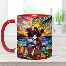 Load image into Gallery viewer, Personalized Sunset Accent Mug Custom Name Gift for Couples
