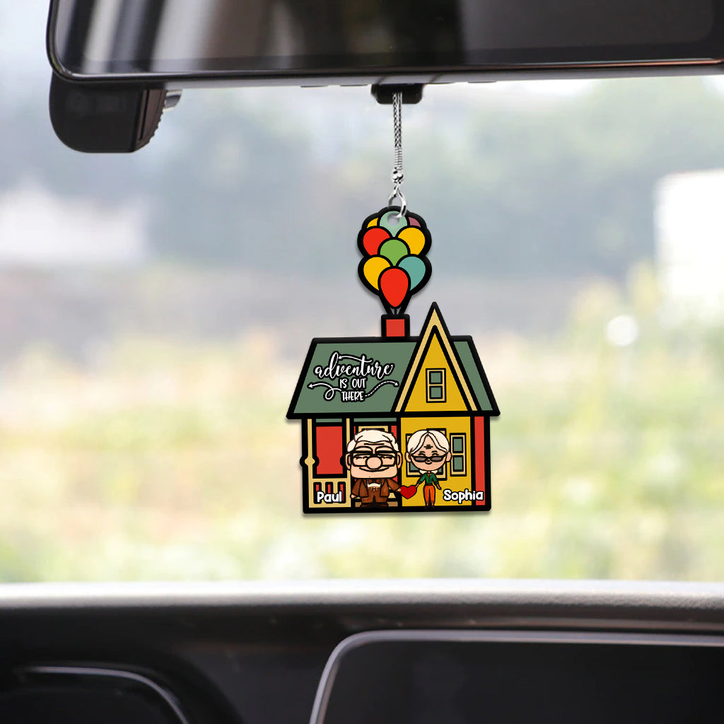 Personalized Adventure Car Ornament Custom Couple Gift for Christmas