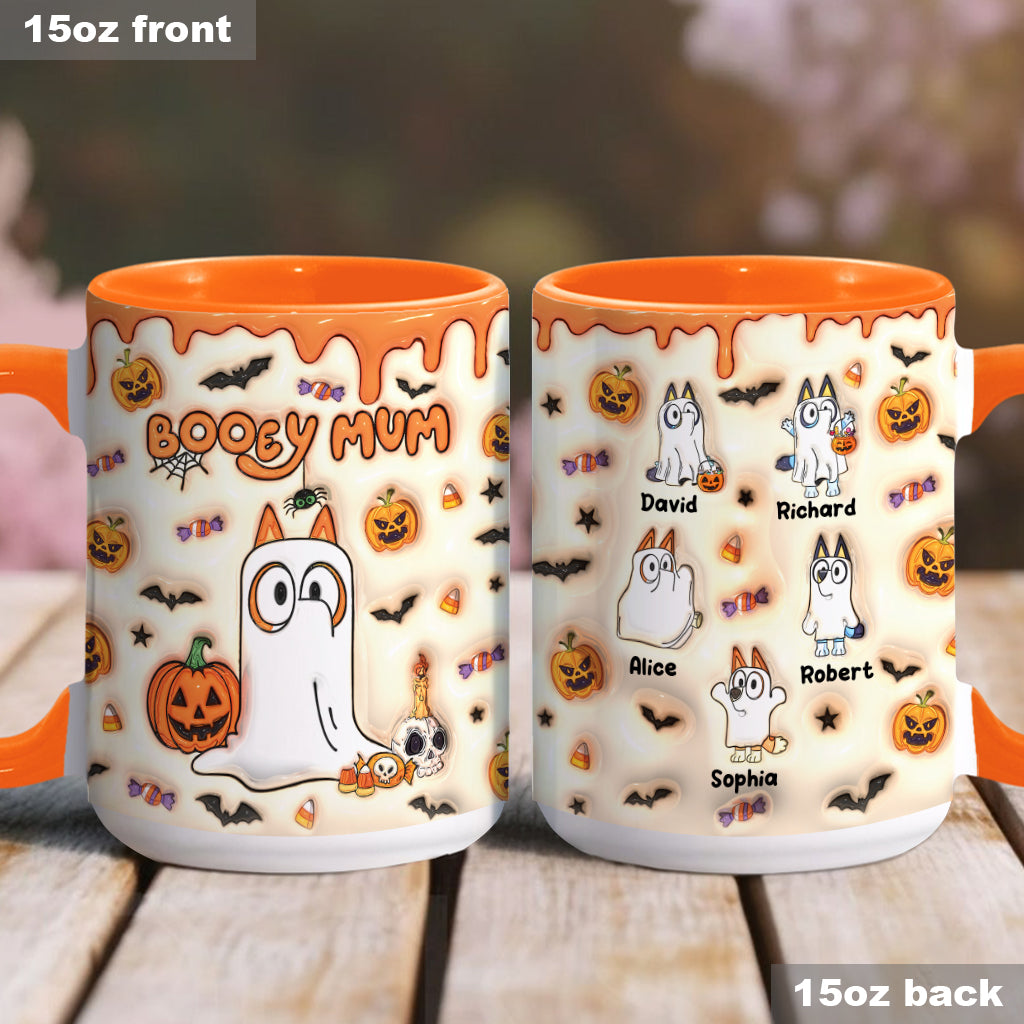 Personalized Booey Mum Accent Mug Custom Name Gift for Mom