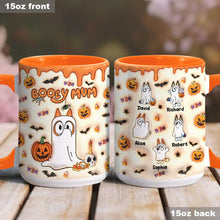 Load image into Gallery viewer, Personalized Booey Mum Accent Mug Custom Name Gift for Mom
