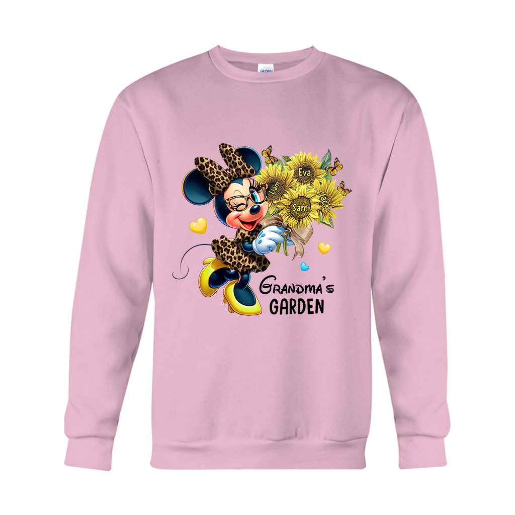 Personalized Grandma's Garden T-shirt & Hoodie with Custom Names Gift