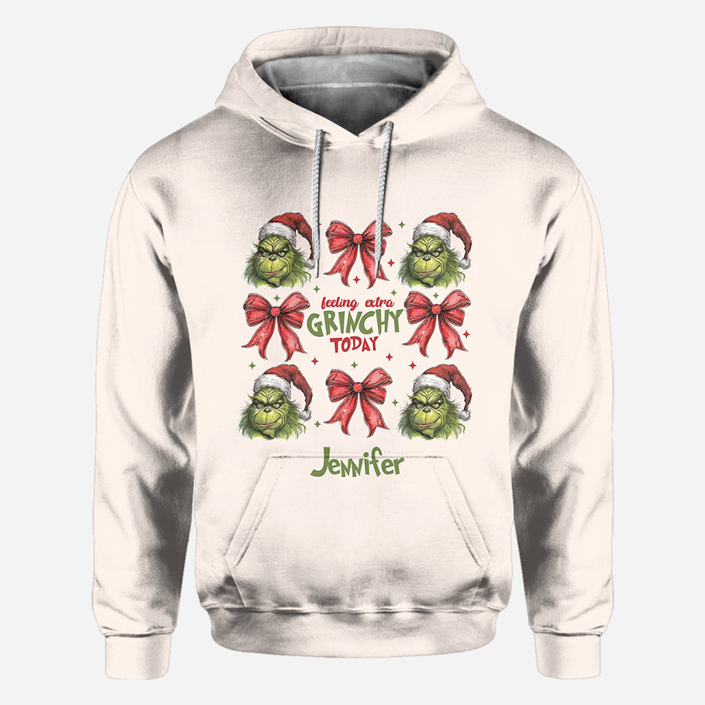 Personalized Grinch All-Over Shirt Custom Name Christmas Gift