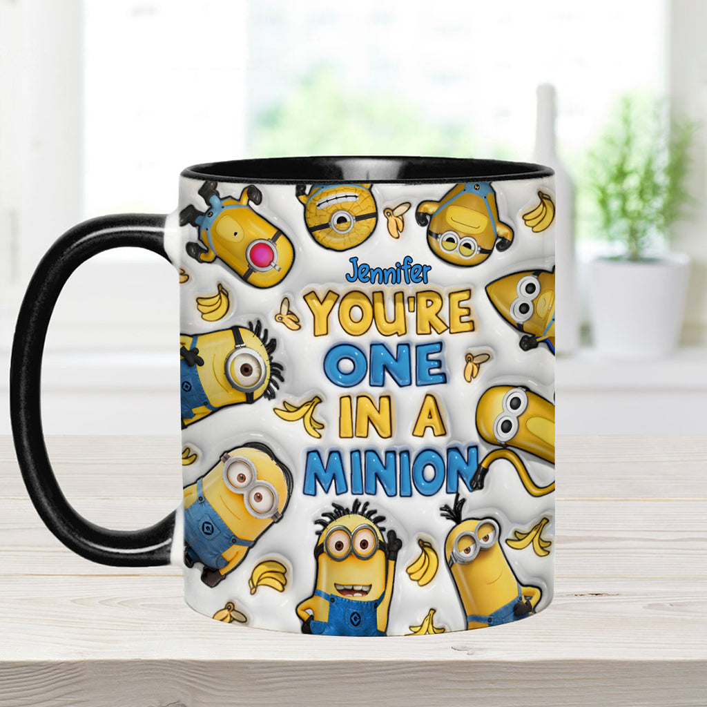 Personalized Minion Accent Mug Custom Name Gift for Birthday