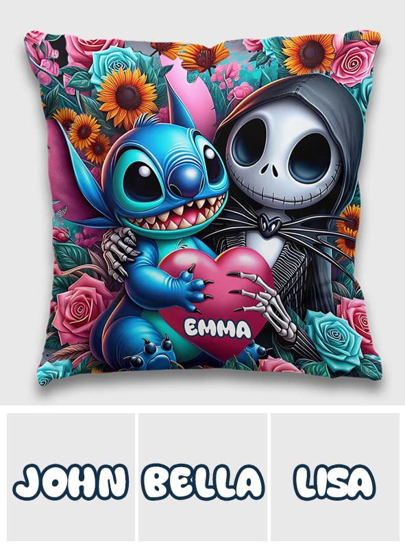 Personalized Nightmare Throw Pillow Custom Name Gift