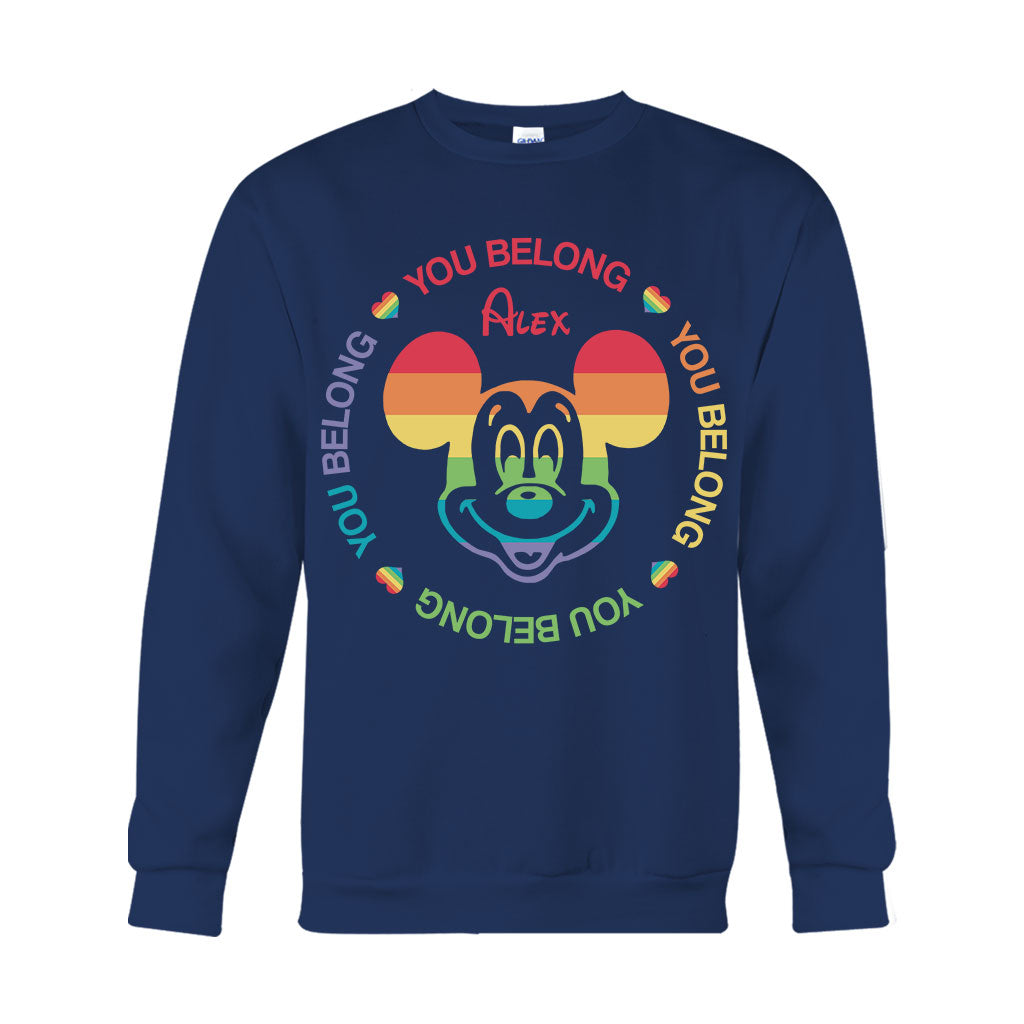 Personalized LGBT Pride T-shirt & Hoodie with Custom Name