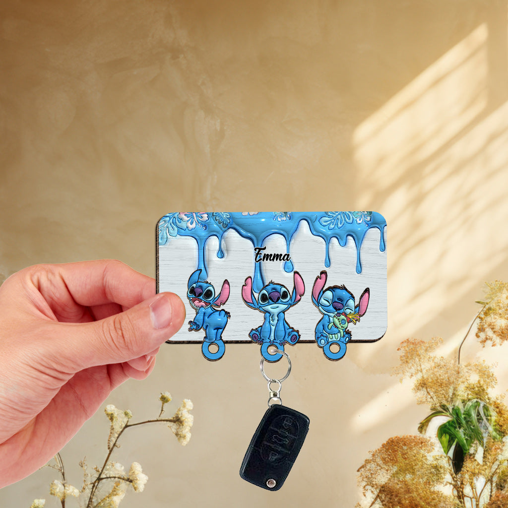 Personalized Ohana Key Holder Custom Name Gift for Home