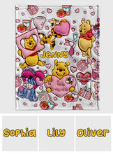 Load image into Gallery viewer, Personalized Winnie the Pooh Mouse Blanket Unique Gift for Loved Ones
