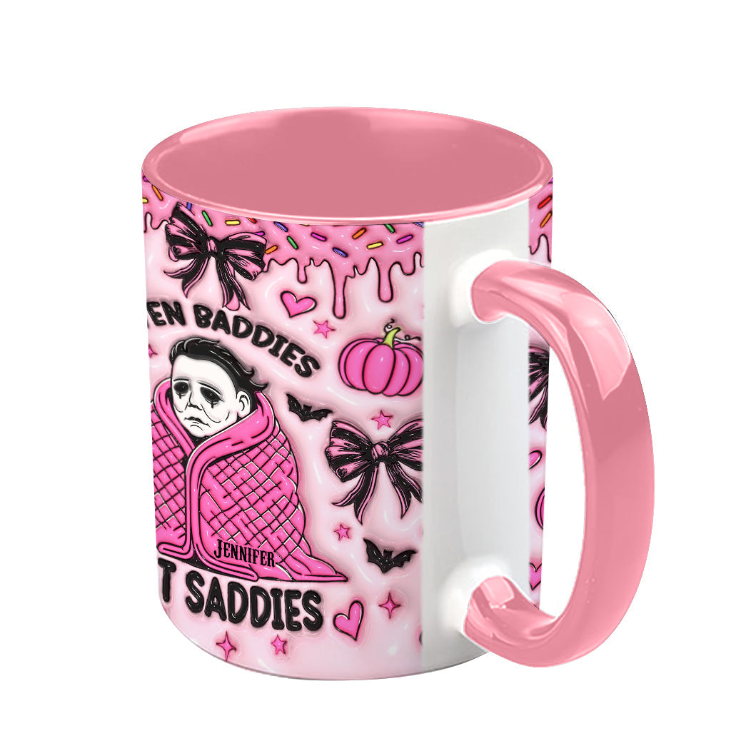 Personalized Two-Tone Accent Mug with Halloween Theme Gift