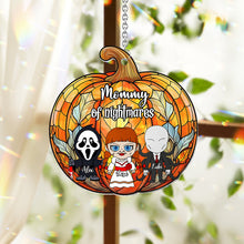 Load image into Gallery viewer, Personalized Pumpkin Suncatcher Ornament for Mom | Unique Home Decor
